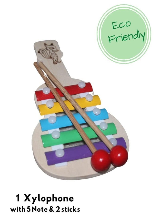 Shopfleet Hammer Ball Musical Xylophone Musical Toy Wooden Pounding Bench with Box Case Instrument for Kids 2+ Years (Hammer Ball + Xylophone) - Image 5